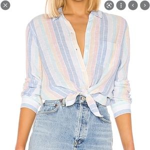 Rails Pastel Colors Striped Button Down